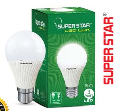 Super Star LED Lux Eye Safe Bulb 3W