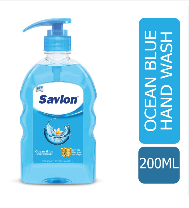 SAVLON  HAND WASH OCEAN BLUE  200ML