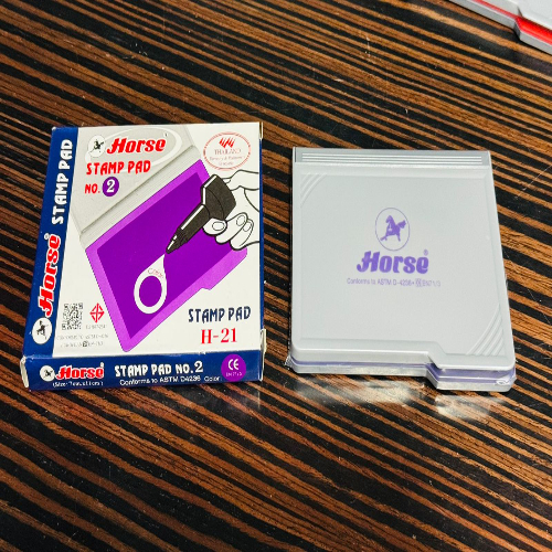 Stamp pad violet  horse 