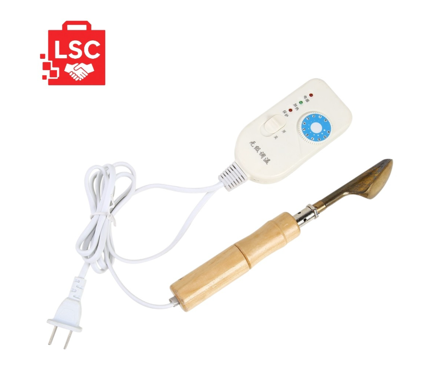 Adjustable temperature electric soldering iron